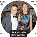  ?? ?? Jack with wife Jane in 2006