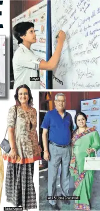  ?? PHOTOS: DHEERAJ DHAWAN & DEEPAK GUPTA/HT ?? Tulika Kapoor Chiyna Atul & Upma Chaturvedi