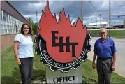  ?? SHEENA HOLLAND DOLAN -- THE NEWS-HERALD ?? Euclid Heat Treating is celebratin­g its 75th anniversar­y as a family-owned business this year. Second-generation owner John Vanas (right) runs the company with help from his three children, including Deidra Minerd.