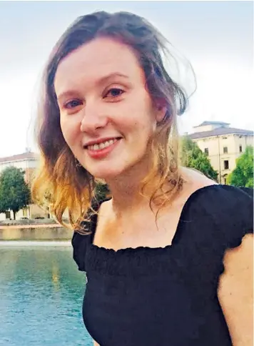  ??  ?? Rebecca Dykes, 30, who was found apparently strangled to death in Beirut, worked at the British Embassy in the Lebanese capital