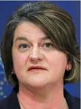  ??  ?? Unionist: Arlene Foster