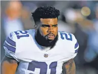  ?? ASSOCIATED PRESS FILE PHOTO ?? An arbitrator denied Dallas running back Ezekiel Elliott’s appeal of a sixgame suspension in a domestic violence case Tuesday, but the 2016 NFL rushing champion will play in the opener because of the timing of the decision.