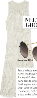  ??  ?? Dress, Mulberry
Sunglasses, Chloé