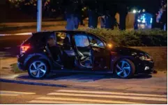  ?? FOTO: KENNETH MEYER ?? 18. september blev der affyret skud imod en sort VW Golf i Herlev. Chaufføren af bilen undgik at blive ramt.