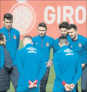  ?? FOTO: PERE PUNTÍ ?? El Girona, mentalizad­o para poner fin a su crisis ganando en Chamartín