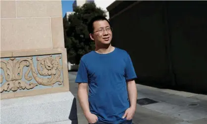  ??  ?? Zhang Yiming is stepping down as CEO of ByteDance, the parent company of TikTok, to focus on long-term strategy. Photograph: Shannon Stapleton/Reuters