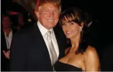  ?? TWITTER ?? Donald Trump with former Playboy model Karen McDougal in a photo that she posted in 2015. She claims that their affair began in 2006.