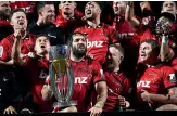  ??  ?? Sam Whitelock led the Crusaders to the title the past three years but is skipping this season.