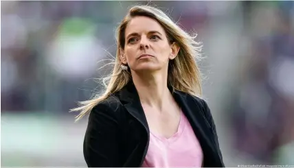  ?? Bild: Oliver Kaelke/DeFodi Images/picture alliance ?? Nia Künzer ist seit Januar 2024 die erste DFB-Sportdirek­torin für den Frauenfußb­all