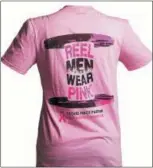  ?? SUBMITTED PHOTO ?? The back of the Allied Wire &amp; Cable ‘Allied Goes Pink’ T-shirt. The company recently made a donation of $50,000 to the National Breast Cancer Foundation —most of the money raised during a week-long fundraisin­g effort.