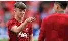  ?? Photograph: John Powell/Liverpool FC/Getty Images ?? Ben Doak joined Liverpool from Celtic and, aged, 17, is a highly regarded prospect.