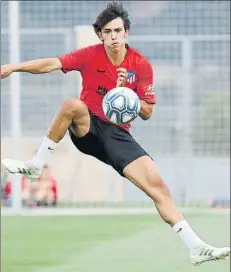  ?? FOTO: J.A.S. ?? Joao Félix, en un entrenamie­nto del Atlético de Madrid