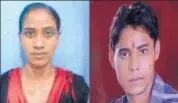  ?? HT PHOTO ?? Chotto Devi and Sandeep Jatav. Panchayat boycotts families of the couple in Bharatpur.