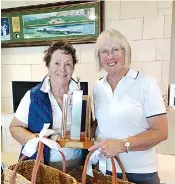  ?? ?? Drouin womens foursomes championsh­ip 27 hole handicap winners – Judy Dixon and Anne Neilson