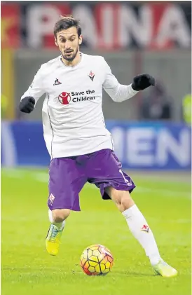  ?? Antonio calanni/ap ?? Davide Astori, todo un emblema para Fiorentina