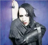  ??  ?? La siniestra estrella del metal Marilyn Manson.