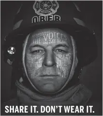  ??  ?? SHARE IT. DON’T WEAR IT.