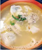  ??  ?? Soup-er duper good: Kap (barangay captain) Ising’s Molo Soup at Richmonde Iloilo’s The Granary