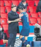  ?? FOTO: EFE ?? Pochettino con Di María