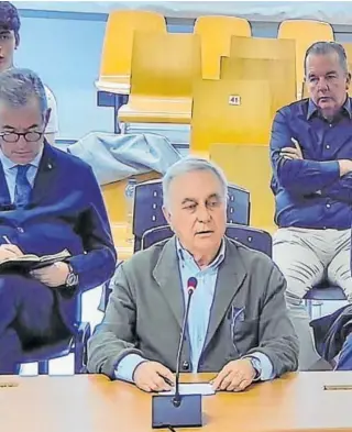  ?? // EFE ?? El acusado Joaquín Barceló durante su declaració­n en el juicio