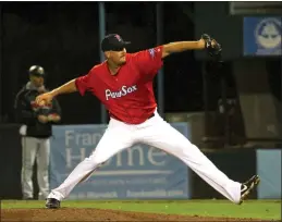  ?? Photo by Louriann Mardo-Zayat / lmzartwork­s.com ?? Red Sox reliever Tyler Thornburg didn’t allow a run in three relief appearance­s for the PawSox. Thornburg will continue to rehab with Double-A Portland.