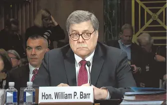  ?? AFP ?? Barr fue fiscal bajo el mandato de George Bush y Donald Trump