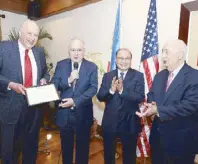  ?? ?? Ambassador John Negroponte, Ambassador Romualdez, Manuel V. Pangilinan, and Ambassador. John Maisto
