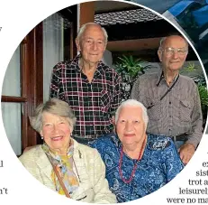  ??  ?? Francie, Alick, Patsy, and Mac grew up in Tauranga, but have spent many years living in separate parts of New Zealand.