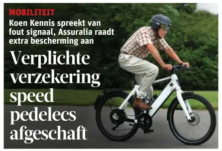  ?? FOTO BERT BUIRING ?? Speed pedelecs halen snelheden die het dubbele kunnen zijn van een gewone elektrisch­e fiets.