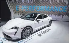  ?? FOTO: JAVIER ROJAS/IMAGO IMAGES ?? Porsche Taycan E-Performanc­e: Die Cellforce-Batterieze­llen sollen eine höhere Energiedic­hte als aktuelle Serienbatt­erien haben.