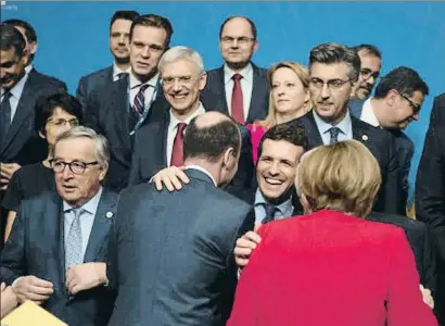  ?? PP ?? Pablo Casado, ayer en la reunión del Partido Popular Europeo en Bruselas