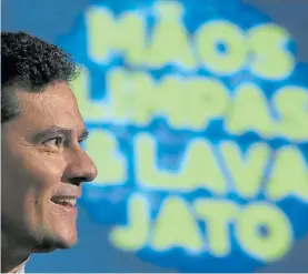  ?? REUTERS ?? Juez. Sergio Moro, el hombre que mandó a Lula a prisión.