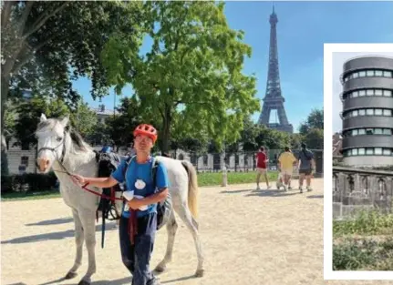  ?? FOTO INSTAGRAM ?? Xu en zijn paard Fusion passeerden eerder al Parijs.