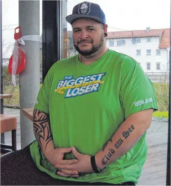  ?? FOTO: JOCHEN DEDELEIT ?? Benjamin Manns bleibt nach seinem Ausscheide­n aus der Show „The Biggest Loser“motiviert weiter abzunehmen.