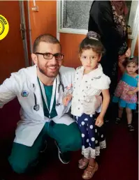  ?? Supplied photo ?? Dr Basel obeidat serves as a volunteer in Jordan’s Al Zaatari, Al Azraq and Erbid refugee camps. —