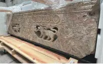  ?? PROVIDED BY CHINESE CONSULATE GENERAL IN NEW YORK ?? One of the two carved stone relics repatriate­d by the United States to China on May 9.