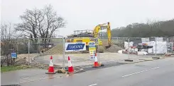  ??  ?? Work has already begun on the 353-home Park Farm South East developmen­t next to the A2070