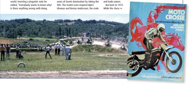  ??  ?? BELOW A full-colour programme; something of a rarity in local motocross in 1972.