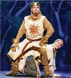  ?? COURTESY OF BEN ROSE ?? “Monty Python’s Spamalot” will be presented by City Springs Theatre Company through March 26 at Byers Theatre at Sandy Springs Performing Arts Center.