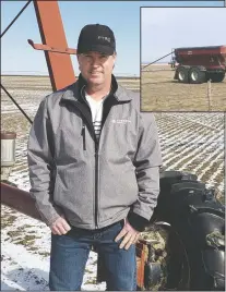  ?? SUBMITTED PHOTO ?? Farmers are facing a possible three-week delay for seeding due to colder weather. Cory Nelson, a farmer near Burdett, says he has hired extra help to assist when seeding can begin.