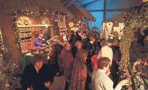  ?? OSTHOFF RESORT ?? Artisans from around the country and the globe travel to Elkhart Lake to sell their wares at the Osthoff Resort’s Old World Christmas Market in December.