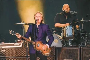  ?? VINCENT ALBAN/BALTIMORE SUN ?? Nearly six decades after appearing in Baltimore alongside his bandmates at the height of Beatlemani­a, Paul McCartney returned June 12 and performed at Oriole Park at Camden Yards.