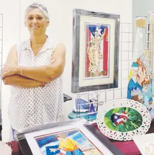  ?? Suministra­da ?? Tras retirarse como educadora, Alma Figueroa Pérez, de 66 años, continuó tomando clases de diversas labores, como vitral, intarsia y mosaico.