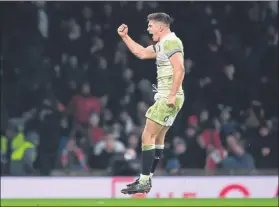  ?? GETTY ?? Owen Farrell celebró así un triunfo difícil al estilo inglés: poca vistosidad, ningún error