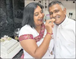  ?? PICTURE: LEON LESTRADE/AFRICAN NEWS AGENCY (ANA) ?? IN THE NAME OF LOVE: Simmi and Peter Ramnarain will celebrate their 25th wedding anniversar­y on Valentine’s Day.