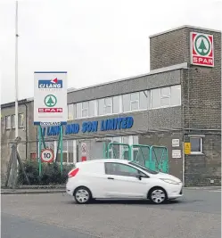  ??  ?? CJ Lang & Son’s headquarte­rs on Longtown Road, Dundee.