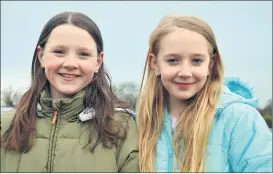  ?? (Pic: John Ahern) ?? Local ladies, Mia Kenny and Gemma Kenneally, were at last Sunday’s well attended car boot sale in Rathcormac.