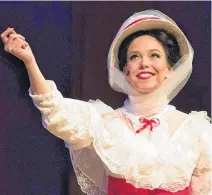  ?? ?? From June 3 to 5 Stage Prophets in Review will celebrate the group’s 20th anniversar­y with memorable excerpts from two decades of performanc­es. Here’s Julie Monette as Mary Poppins in Mary Poppins the Musical.