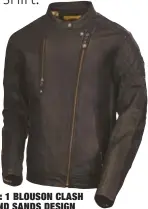  ??  ?? 1ER LOT : 1 BLOUSON CLASH ROLAND SANDS DESIGN Prix public : 660 euros