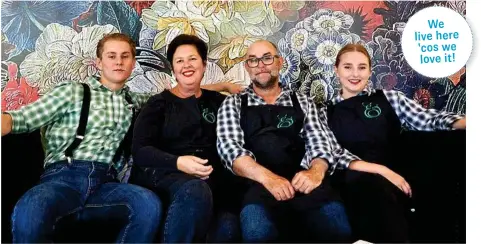  ?? PHOTOS: JANE HODGES ?? HOME GROWN: The family behind Emeraude at Hampton are (from left) Oliver, Amanda, Larry and Sabine Hinds.
